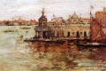 Blick auf die Marine Arsenal Impressionismus William Merritt Chase Venedig